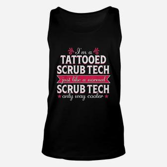 Surgical Tech Technologist Funny Tattoo Medical Gift Unisex Tank Top - Thegiftio