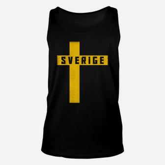Sweden T-Shirt Swedish Flag Sverige Gift Love Souvenir Unisex Tank Top | Crazezy AU