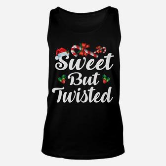 Sweet But Twisted Christmas Candy Canes Tee Xmas Holidays Gi Unisex Tank Top | Crazezy UK