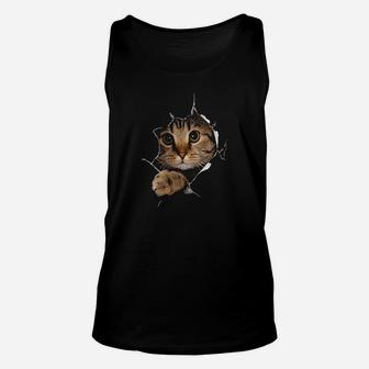 Sweet Kitten Torn Cloth Funny Cat Lover Cat Owner Cat Lady Unisex Tank Top | Crazezy DE