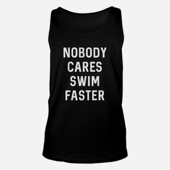 Swimmer Diver Swim Faster Unisex Tank Top | Crazezy