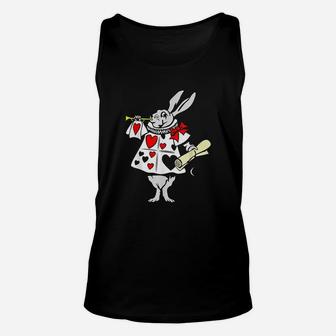 T Bunny Playing Music Unisex Tank Top | Crazezy AU