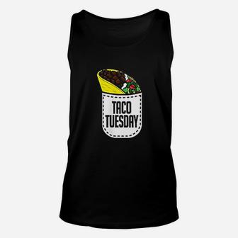 Taco Tuesday Mexican Food Pocket Taco Unisex Tank Top - Thegiftio