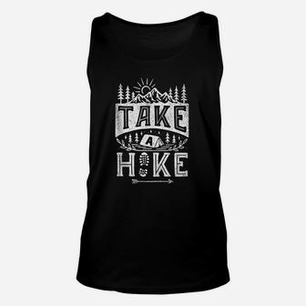 Take A Hike Outdoor Funny Hiking Mountain Hiker Vintage Gift Unisex Tank Top | Crazezy AU