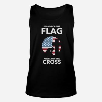 Tand For The Flag Kneel For The Cross Patriot Unisex Tank Top - Monsterry DE