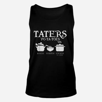 Taters Potatoes Unisex Tank Top | Crazezy AU