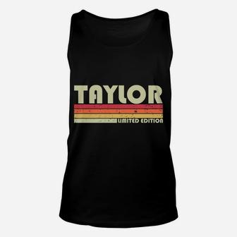 Taylor Gift Name Personalized Funny Retro Vintage Birthday Unisex Tank Top | Crazezy