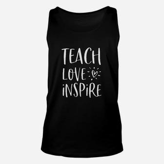 Teach Love Inspire Unisex Tank Top | Crazezy DE