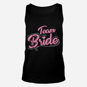 Team Bride Wedding Tee Shirt Bridesmaids Tees Unisex Tank Top | Crazezy UK