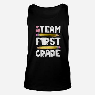Team First Grade Funny 1St Back To School Teacher Student Unisex Tank Top | Crazezy CA
