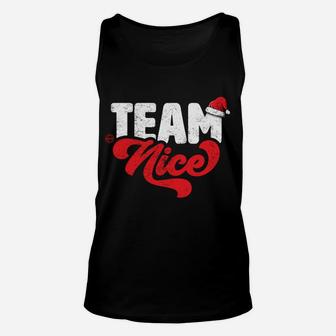 Team Nice - Funny Couple Matching Outfit Christmas Party Unisex Tank Top | Crazezy AU