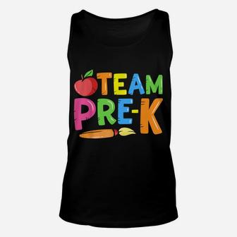 Team Pre-K Back To School Pre Kindergarten Teacher Student Unisex Tank Top | Crazezy