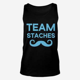 Team Staches Gender Reveal Unisex Tank Top - Monsterry UK