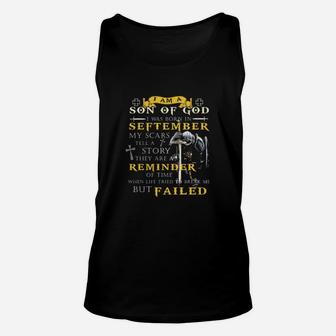 Templar Knight I Am Son Of God I Was Born In December My Scars Tell A Story They Are A Reminder Of Unisex Tank Top - Monsterry AU