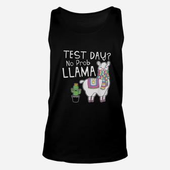 Test Day No Prob Llama Unisex Tank Top | Crazezy