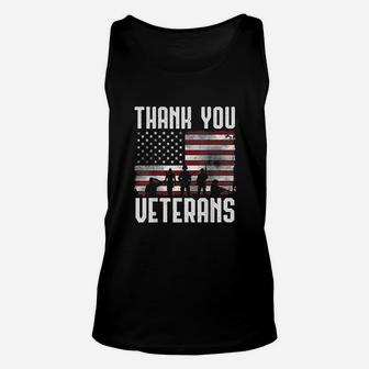 Thank You Veterans Unisex Tank Top | Crazezy