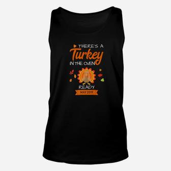 Thanksgiving Baby Announcement May 2019 Turkey Unisex Tank Top - Thegiftio UK