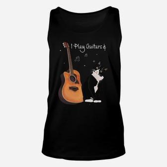That's What I Do I Pet Cats Play Guitars & I Know Things Unisex Tank Top | Crazezy