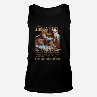 The Andy Griffith Show 60th Anniversary 1960-2020 All Signature Shirt Unisex Tank Top - Thegiftio UK