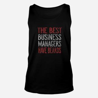 The Best Business Managers Have Beards Unisex Tank Top - Thegiftio UK