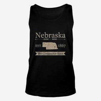 The Cornhusker State Nebraska Home State Unisex Tank Top - Thegiftio UK