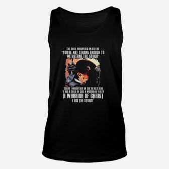 The Devil Whispered In My Ear Unisex Tank Top | Crazezy AU