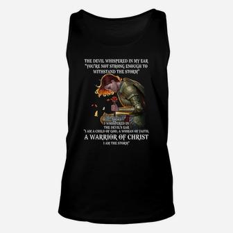 The Devil Whispered In My Ear Unisex Tank Top - Thegiftio UK