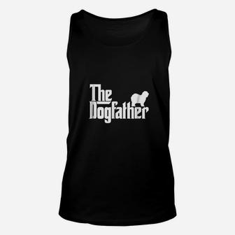 The Dogfather Old English Sheepdog Dog Father Unisex Tank Top | Crazezy CA