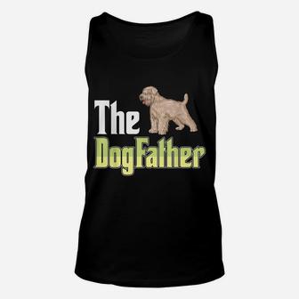 The Dogfather Soft Coated Wheaten Terrier Funny Dog Owner Unisex Tank Top | Crazezy