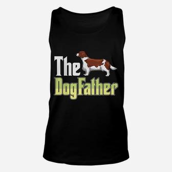 The Dogfather Welsh Springer Spaniel Funny Dog Owner Unisex Tank Top | Crazezy