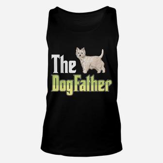 The Dogfather West Highland White Terrier Funny Dog Owner Unisex Tank Top | Crazezy UK