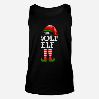 The Golf Elf Family Matching Christmas Group Gifts Pajama Sweatshirt Unisex Tank Top | Crazezy