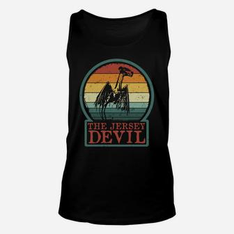 The Jersey Devil - Retro Vintage New Jersey Cryptid Gift Unisex Tank Top | Crazezy