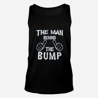 The Man Behind The Bump Unisex Tank Top | Crazezy