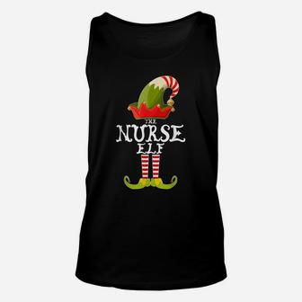 The Nurse Elf Funny Christmas Gift Matching Family Group Unisex Tank Top | Crazezy