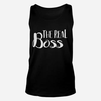 The Real Boss Unisex Tank Top | Crazezy