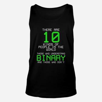There Are 10 Kinds Of People Binary Programming Code Unisex Tank Top | Crazezy