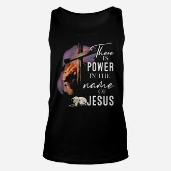 There Is Power In The Name Of Jesus Unisex Tank Top - Monsterry
