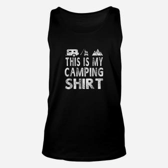 This Is My Camping Funny Camper Gift Unisex Tank Top | Crazezy UK