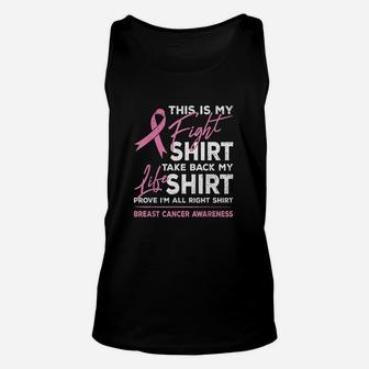 This Is My Fight Awareness Pink Ribbon Unisex Tank Top | Crazezy AU