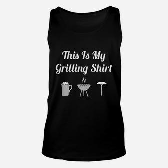 This Is My Grilling Funny Bbq Grill Dad Unisex Tank Top - Thegiftio UK