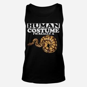 This Is My Human Costume I'm Really A Snake Gift Unisex Tank Top | Crazezy CA