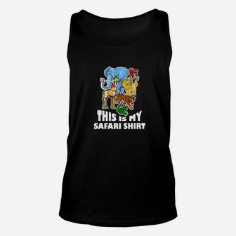 This Is My Safari Animal Lover Elephant Lion Giraffe Unisex Tank Top - Thegiftio