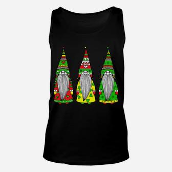 Three Nordic Gnomes Winter Christmas Family Pajama Xmas Gift Unisex Tank Top | Crazezy