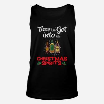 Time To Get Into The Christmas Spirits Funny Unisex Tank Top | Crazezy