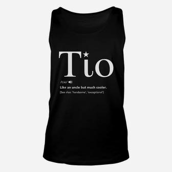 Tio Definition Funny Fathers Day Gift For Spanish Uncle Unisex Tank Top | Crazezy DE
