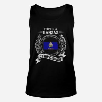 Topeka Kansas It's Where My Story Begins Unisex Tank Top - Thegiftio UK