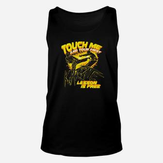 Touch Me And Your First Karate Lesson Is Free Gift Unisex Tank Top - Thegiftio UK