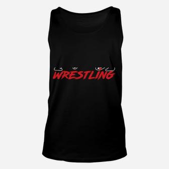 Touch Me First Wrestling Lesson Funny Wrestler Wrestling Unisex Tank Top | Crazezy