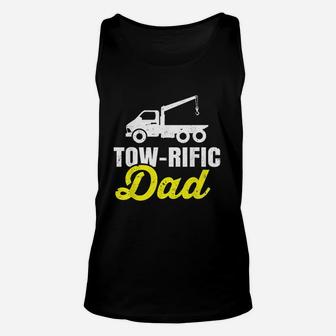 Tow Truck Driver Dad Father Towing Car Pickup Wrecker Gift Unisex Tank Top | Crazezy DE